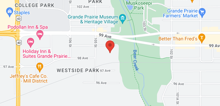 map of 403 10405 99 Avenue